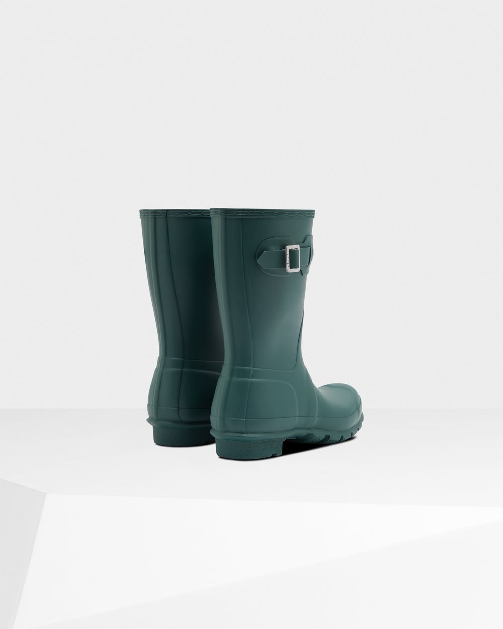 Hunter Original Short Rain Boots - Shop Online Womens Green - BVHZSD518